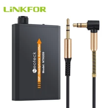 LiNKFOR Portable HiFi Earphone Headphone Amplifier 3 5mm AUX input Output for i phone Android phones PC With Audio Cable