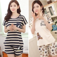 New Women Pajamas Suits Lovely Home Suit Sleepwear Short Sleeve Pyjamas Comfortable Girl Spring And Summer Colthing
