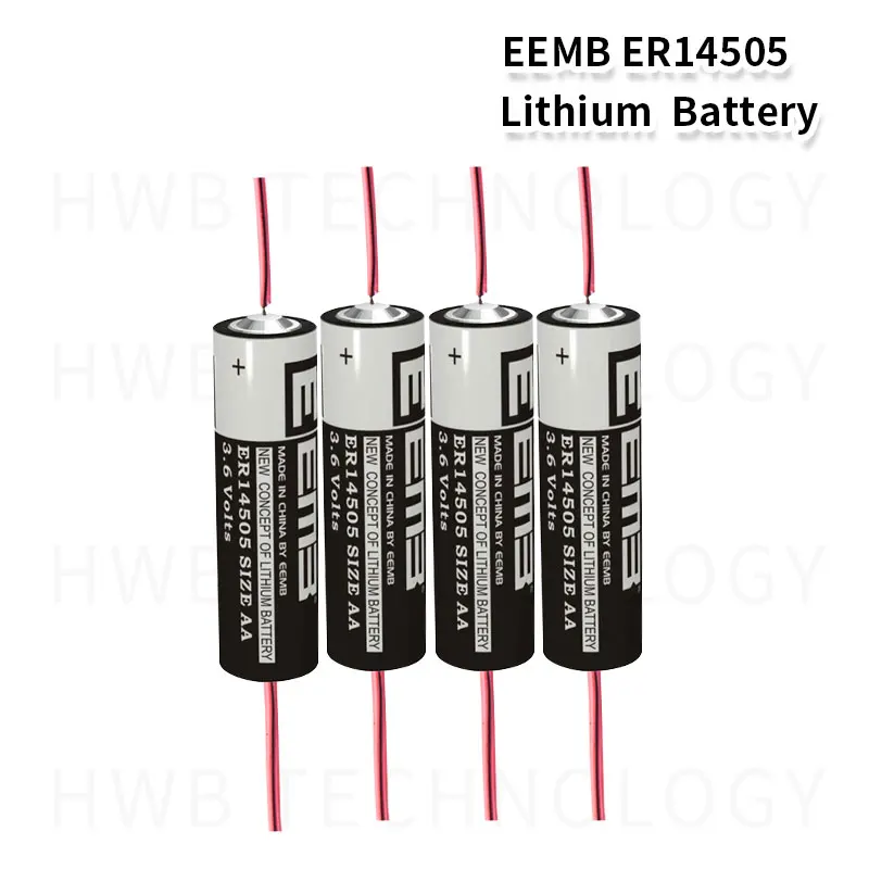4 шт. EEMB ER14505 ER14505H AA 3 6 V 2400mAh энергии литиевая батарея умный счетчик батареи с пайку