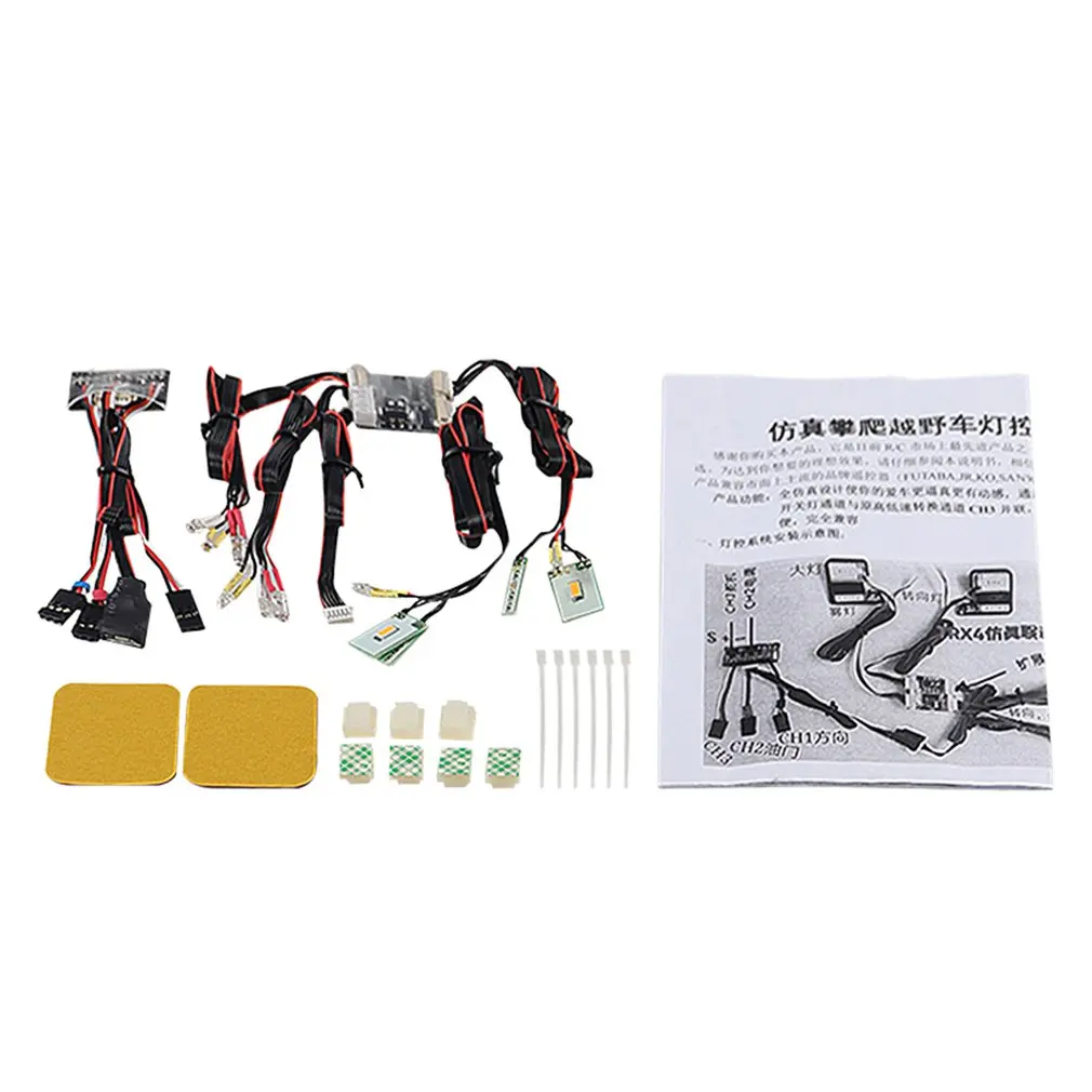 

LED Light System TRX4 Front & Rear Lamp Group for Bronco 1/10 RC Car Traxxas TRX-4 RC Crawler 82046-4