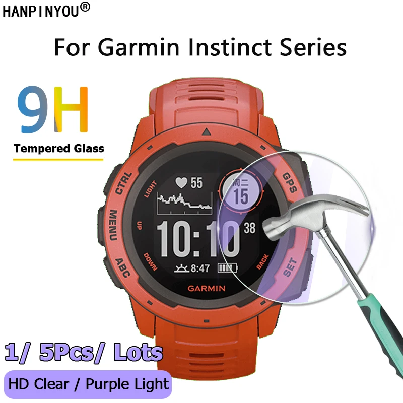 Защитная пленка для экрана из закаленного стекла 2 5D Garmin Instinct Solar Camo Surf Tide Tactical Esports