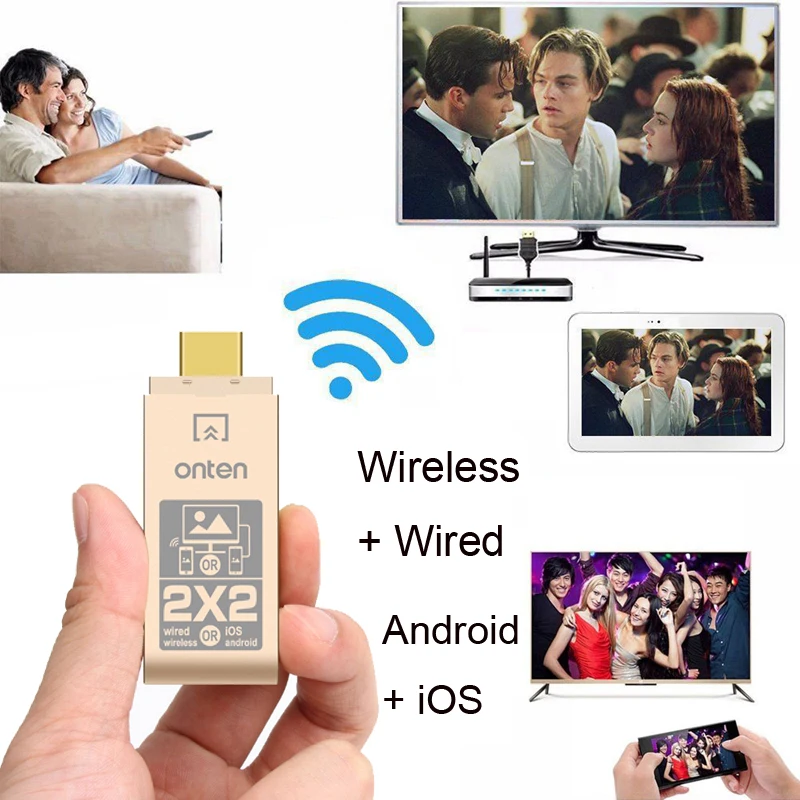 2в1 беспроводной WiFi Дисплей ключ HDMI Stick HDTV видео адаптер Airplay DLNA для iPhone 11 iPAD HUAWEI P20