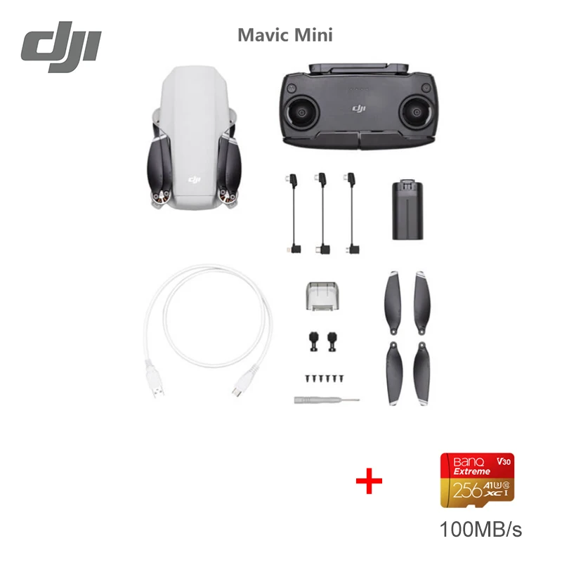 Mini 256G DJI Mavic мини-Дрон с камерой 2,7 k минимальное время полета дрона Mavic 30 минут бренд - Цвет: Mini 256G