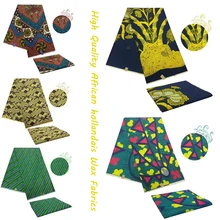 Высокое качество Голландский батик в африканском стиле восковой настоящий ткани 6 ярдов ткани для одежды с принтом шитья Нигерия воск