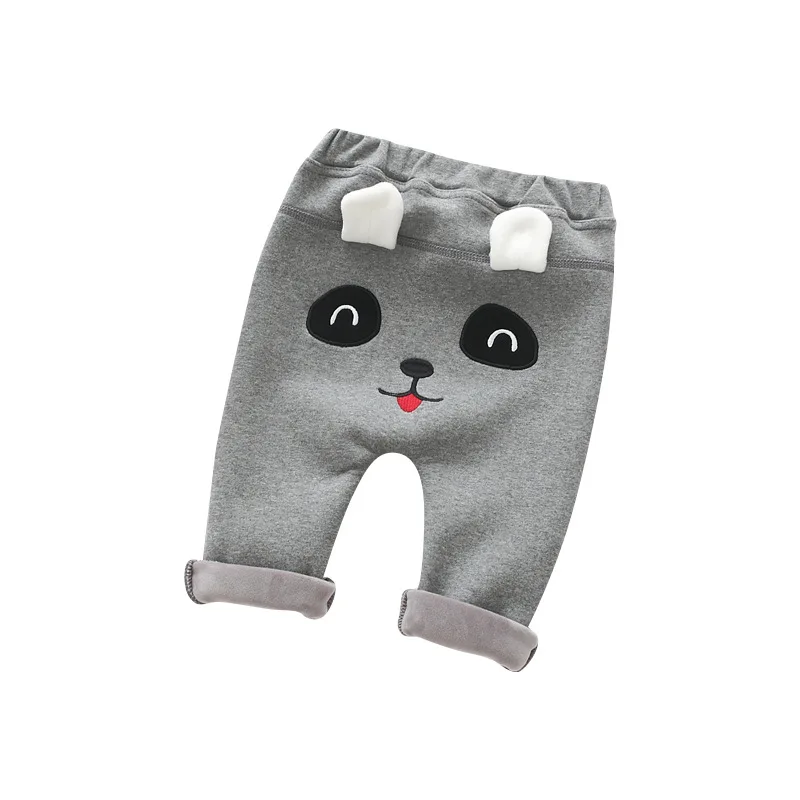 

Winter New Style Origional Cartoon Large Harem Pants BOY'S Girls plus Velvet Warm-keeping Pants Autumn And Winter Crawler