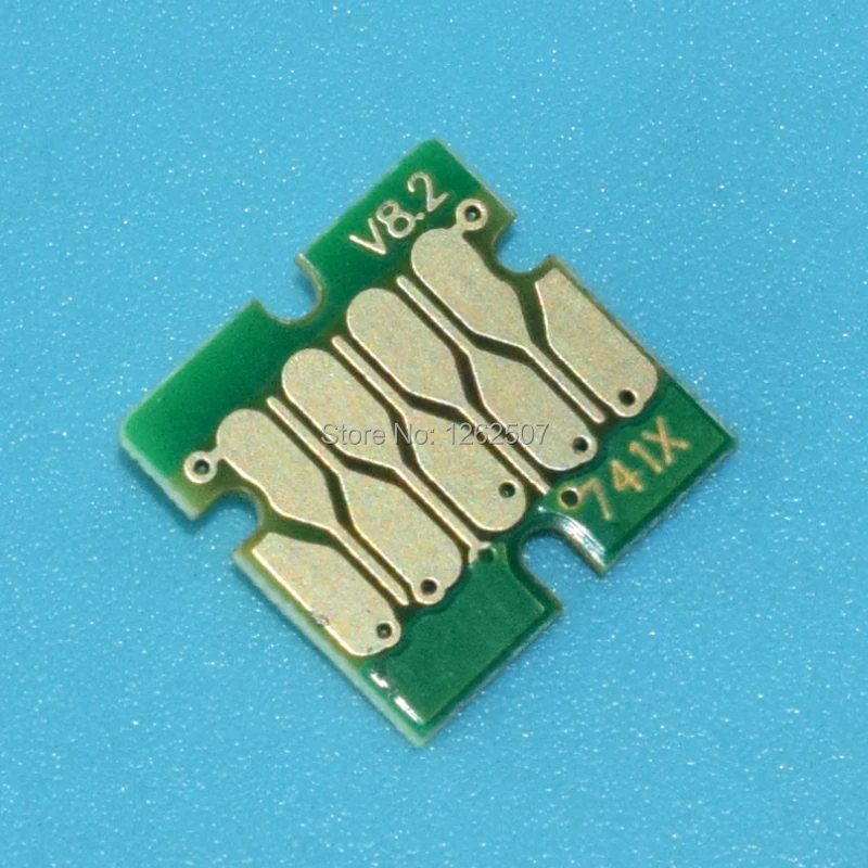Чип картриджа T741X T7411 T7412 T7413 T7414 для принтеров Epson Surecolor F6000 F7000 F6070 F7070 F7100 F7170 F6200 F7200