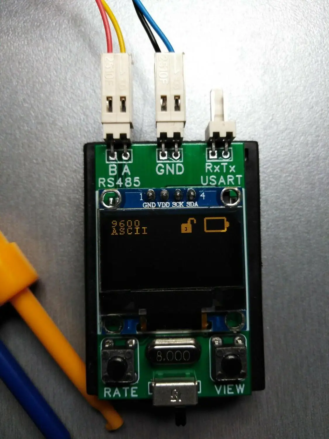 Тестер RS485/UART(монитор). Портативный последовательный терминал