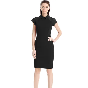 

New Short Sleeve Solid Vintage Women Gray Dress Korean Knit Stretch Waist Elegant Dresses O Neck