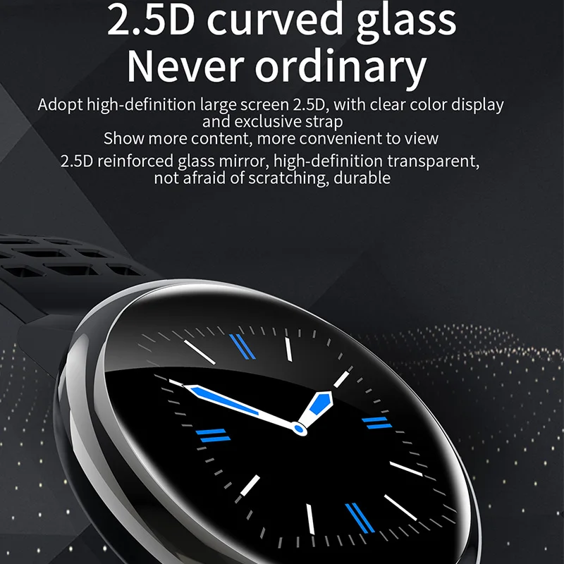 G30 смарт-браслет 2.5D дуговое стекло 24-часовой непрерывный мониторинг частоты сердечных сокращений bluetooth пульт дистанционного управления камерой IP67 из водонепроницаемого материала