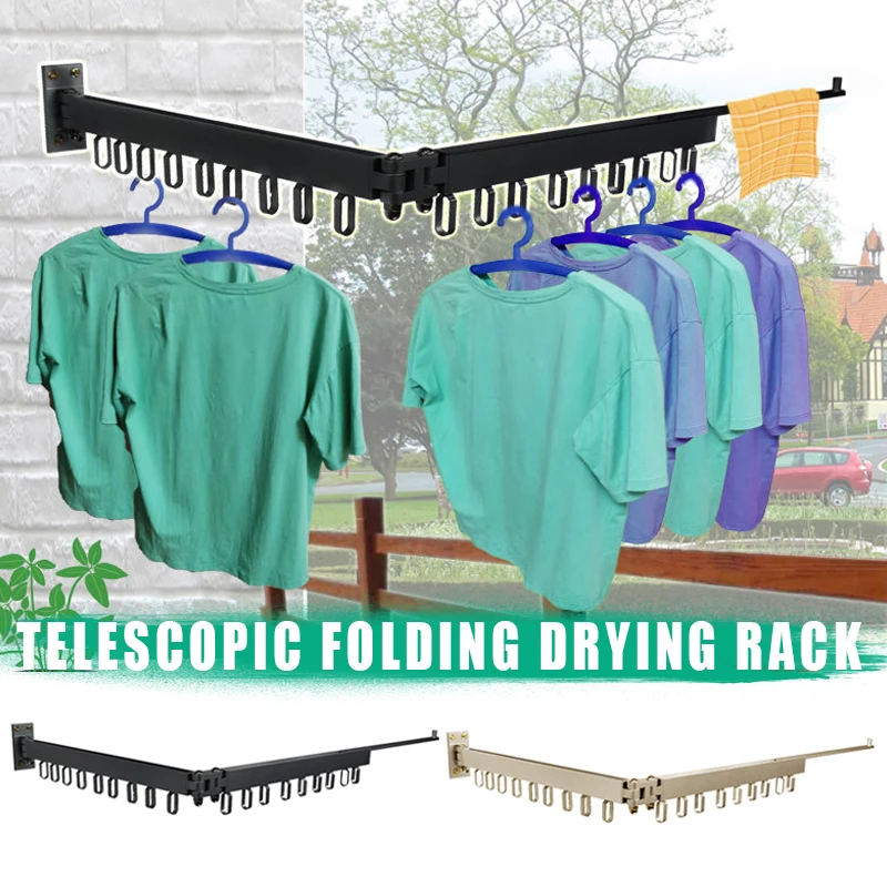 

Hot Multi-Function Expandable Drying Rack Hanger 360 Degree Rotating for Bathroom Balcony LSK99