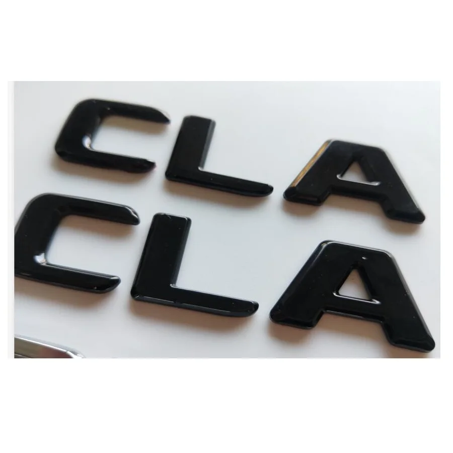 Хром и черными буквенными принтами и CLA 45 S багажник значки-эмблемы Stikcer для Mercedes Benz W117 X117 C117 CLA45 S CLA45S AMG