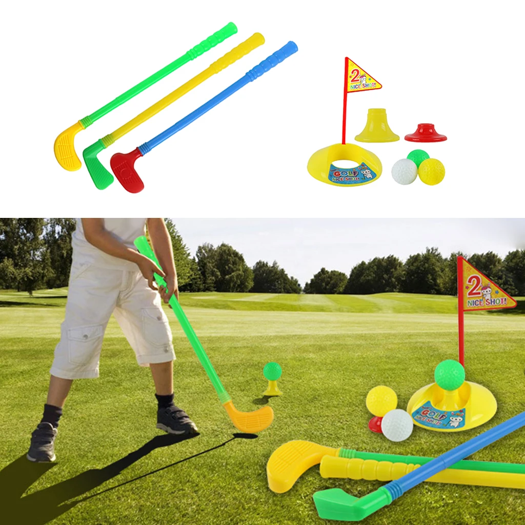 Funny Kids Golf Putter Set Indoor Outdoor Putter Boys Girls Putting Cup Hole