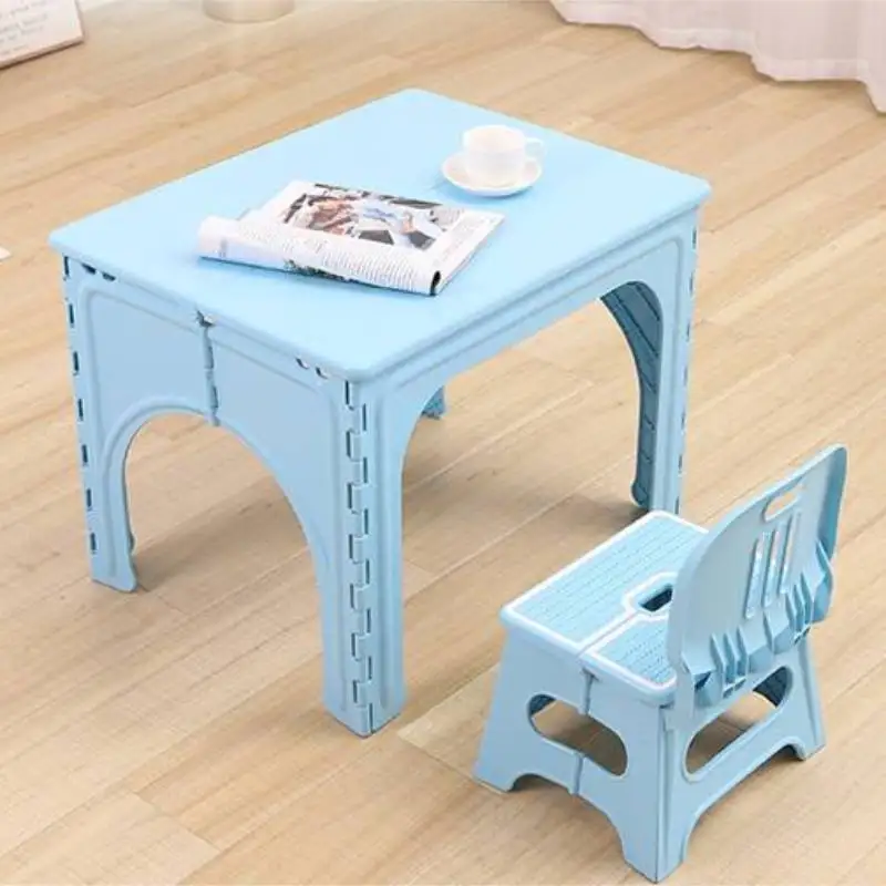 Ensemble Table Et Chaises Pliantes En Plastique Pour Enfants, Bureau  Portable D'extérieur, Mobilier De Maternelle - Meubles Pour Enfants  Ensembles - AliExpress