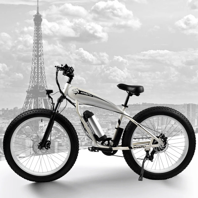 MYATUElectric велосипед BAFANG дисплей LEd 250 Вт пляж вспомогательный велосипед 36V10AH электрический песочный автомобиль 26 дюймов электр - Цвет: 250w36v10ah