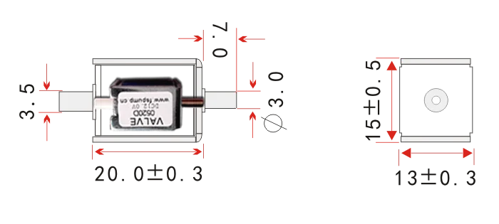 Normally closed solenoid Air valve Exhaust valve switch DC 3V 4.5V 6V 12V 24V Two-way Genuine massager air valve