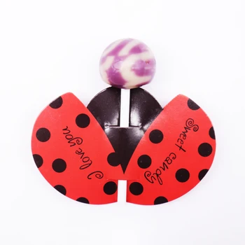 

50pcs/lot Cute Candy Lollipop Decoration Ladybug Animal Lollipop Decorative Paper Card Handmade DIY Wedding Decor Party Supplies