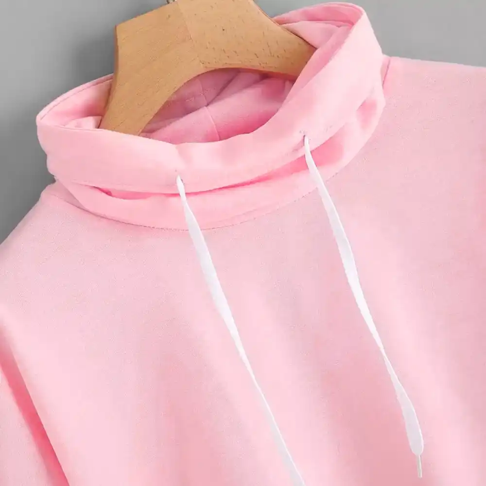 sexy pink sweatshirt harajuku kawaii jumper drawstring turtle