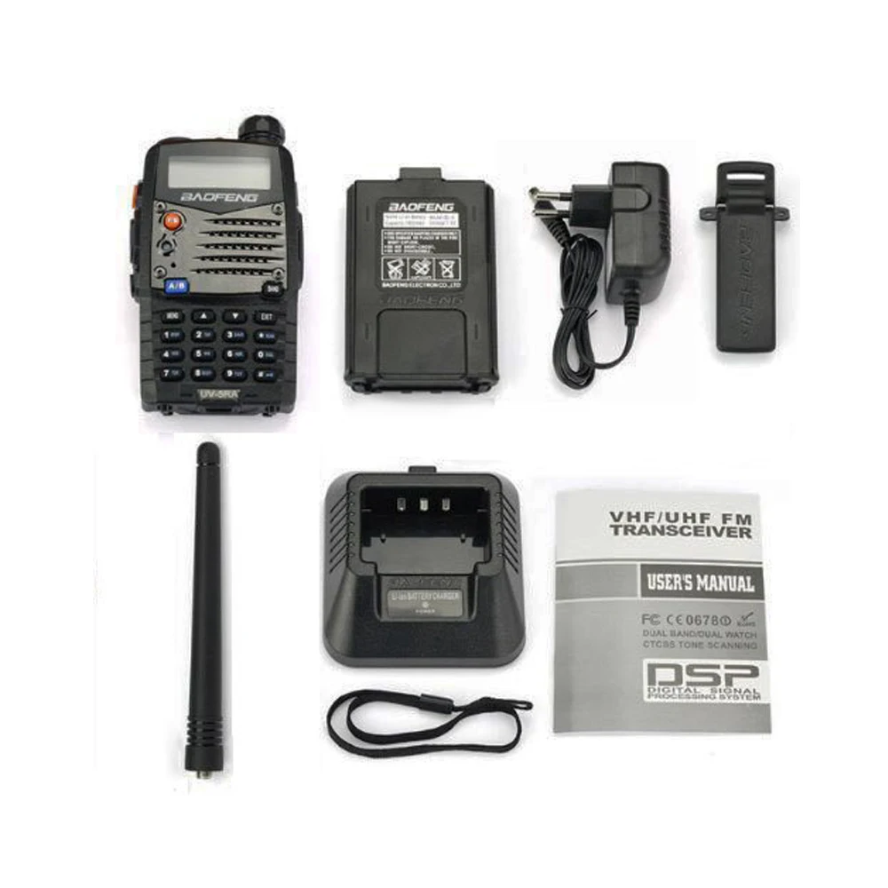 Портативная рация BaoFeng BF UV-5RA двухдиапазонный VHF/UHF136-174Mhz 400-520MhzFM Ham двухсторонний радиоприемопередатчик