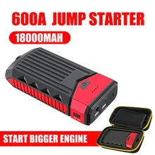 Супер мощный автомобильный стартер power Bank 600A портативный автомобильный аккумулятор бустер зарядное устройство 12 В пусковое устройство бензиновый дизельный автомобильный стартер