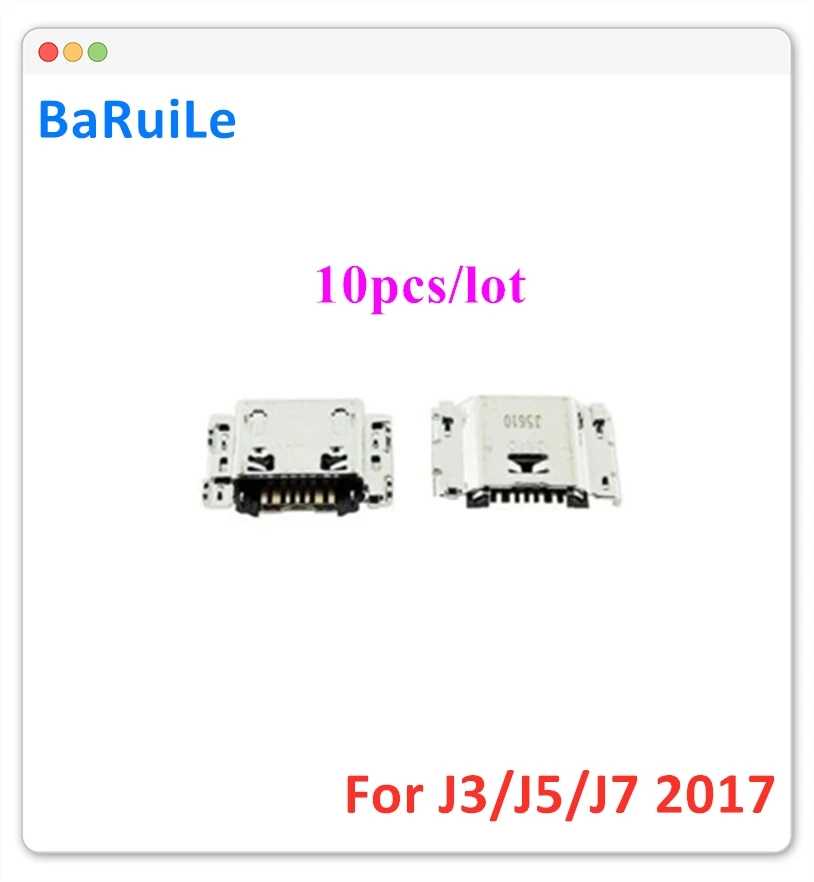 10 шт. micro mini usb разъем для зарядки Samsung Galaxy J3 J330 J5 J530 J530F J7 J730 2017|Шлейфы мобильных телефонов| |