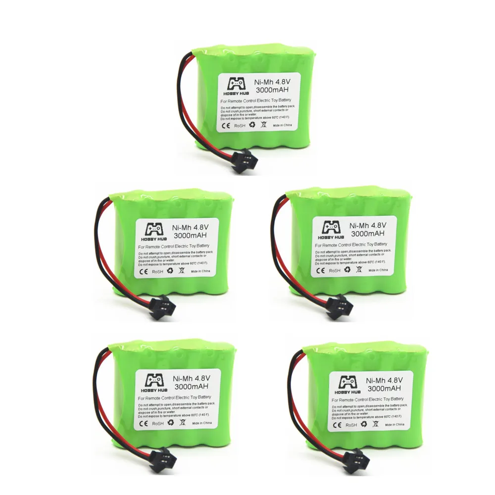 4,8 v 3000mah NiMH Ni-MH аккумулятор с зарядным устройством для радиоуправляемых игрушек, автомобилей, танков, роботов, лодок, пистолетов Ni-MH AA 4,8 v перезаряжаемый аккумулятор - Цвет: Фиолетовый