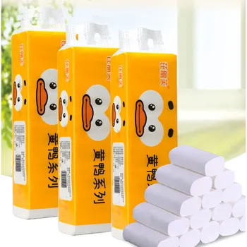 

14 rolls of natural toilet paper household affordable roll paper toilet paper roll paper batch of toilet paper special tissue