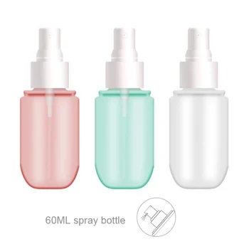 

60ml Portable Summer Spray Refillable Bottles Sunscreen Lotion Toner Remover Water Bottle Cosmetic Bottle Bathroom Supplies