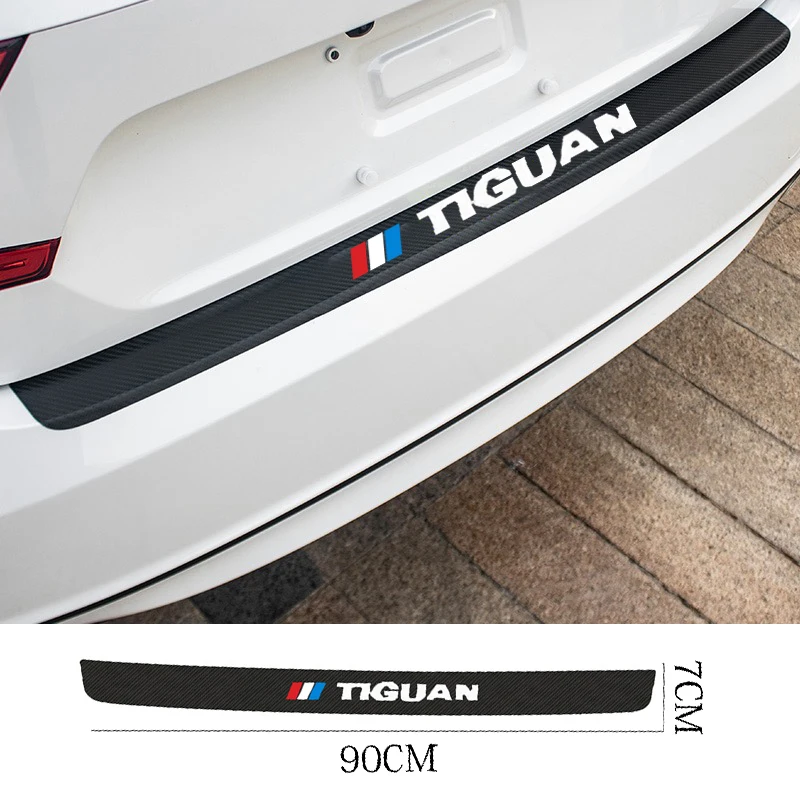 Для Volkswagen VW Tiguan 2018 2019 2012 MK2 2017 2020 углеродное волокно Автомобильный задний бампер