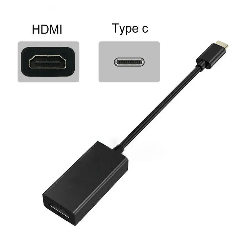 Usb type C-HDMI адаптер, USB 3,1(USB-C)-HDMI адаптер для мужчин и женщин конвертер для MacBook2016/huawei Matebook/Smasung S8