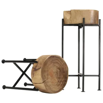 

Wooden End Table Side ,Set of 2 Coffee Table Modern Minimalist Side Table Sofa Table Corner Table for Living Room, Balcony