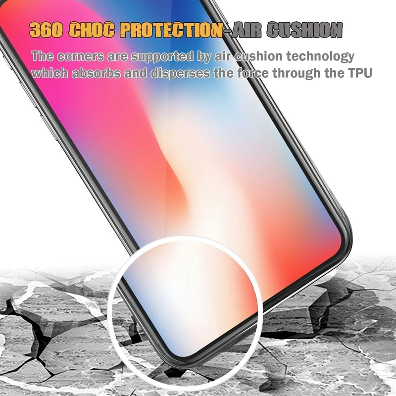 Всего тела 360 градусов Прозрачный чехол для iphone 11 Pro MAX 10 XR X XS MAX 6, 6 S, 7, 8plus, спереди и длинное сзади 2 слоя протектор Мягкий ТПУ чехол с мультипликационным рисунком