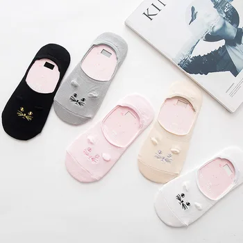 

Socks Cartoon Women Cat Cotton Funny Boat Sock Cute Kawaii Art Happy Korean Wild Comfortable Streetwear Fashion Casual Skarpetki
