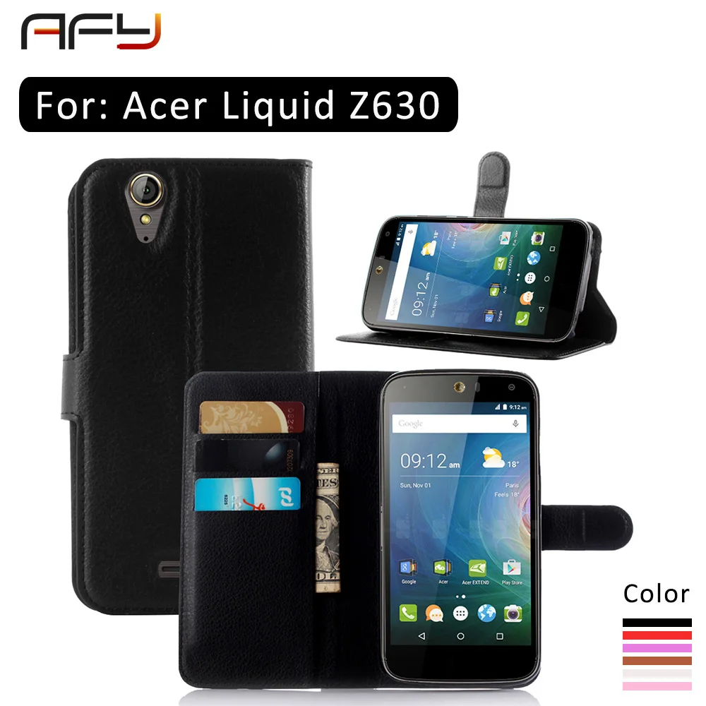 AFY TUP leather Flip phone case For Acer Liquid Z630 PU Case Cover Card Holder for acer protective | Мобильные телефоны и