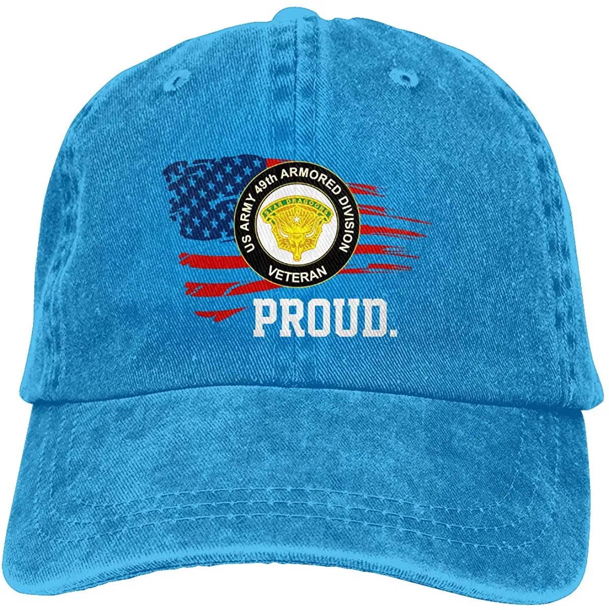 Proud US Army 49th бронированная дивизия герб Ветеран американский флаг Мужская классическая бейсболка папа шляпа регулируемый размер