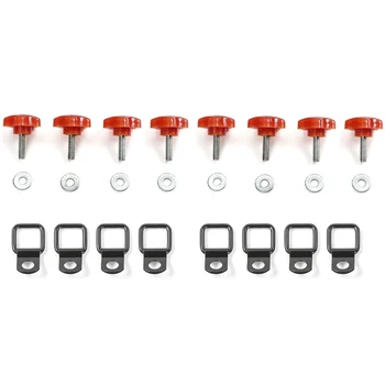 

Thumb Screws Quick Removal Hardtop Bolts with 8 Tie Down Anchors for 1995-2019 Jeep Wrangler YJ JKU JLU 4 Door