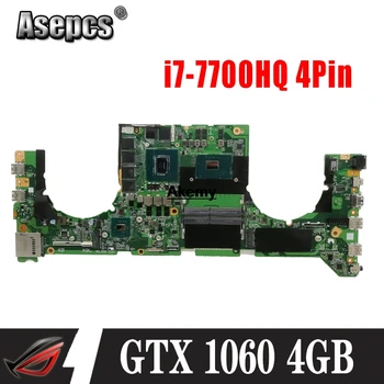 

DABKLAM1AA0 Motherboard For Asus GL503VM laptop Motherboard Mainboard GTX 1060 4GB i7-7700HQ 4Pin