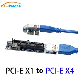 Adaptateur PCIE 1X vers X1, câble USB 3.0, alimentation PCI Express, extension pour carte mère de PC 