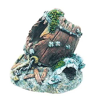 

KW ZONE Decoration Barrel on U-394 (KW) for a rock aquarium 13 x 12.5 x 13 cm