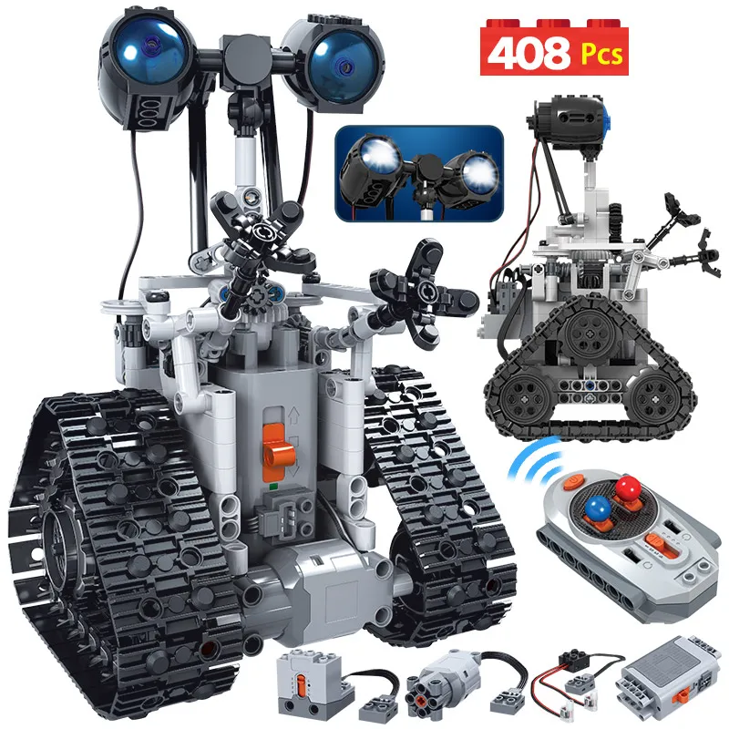 ERBO 408PCS City Creative RC Robot Electric Building Blocks Technic Remote Control Intelligent Robot Bricks Toys For Children