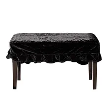 С крышкой прочный практичный защитный пыленепроницаемый украшенный макраме Красивая Ручная стирка Чехол для пианино домашний мягкий бархат