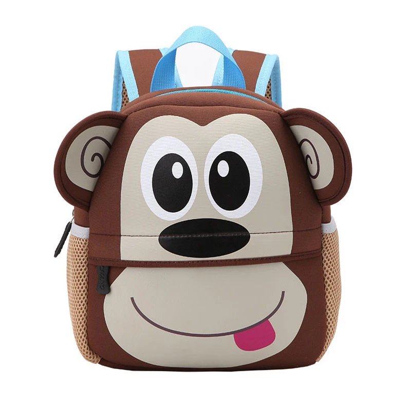 Mjoypack S L милый ребенок малыш Schoo сумки рюкзак Детский сад Дети Девочки Мальчики школьный 3D мультфильм животных сумка - Цвет: monkey-S