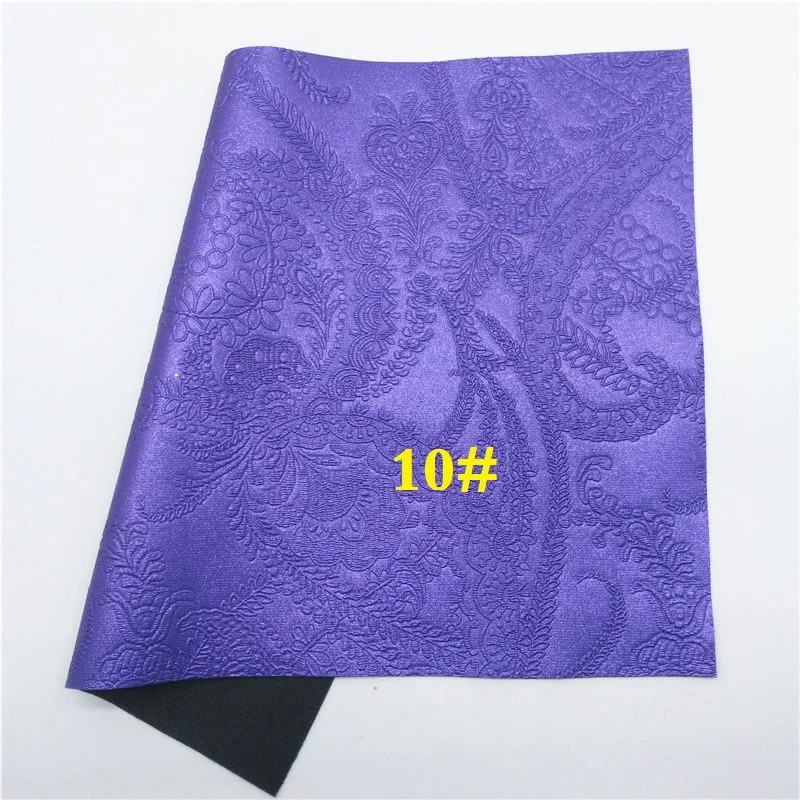 Glitterwishcome 21X29 см А4 Размер цветы тиснением искусственная ткань, синтетическая кожа искусственная кожа листы для бантов, GM636A - Цвет: 10