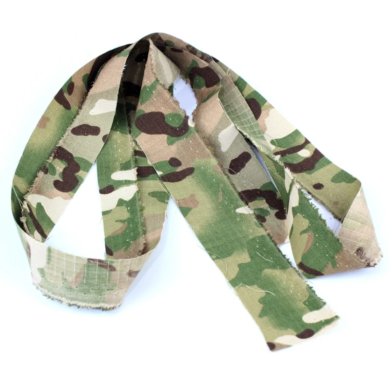 Camo Rifle Cover Strip Ghillie Strips Build Ghillie Suit Concealment Material 10pcs ghillie suit
