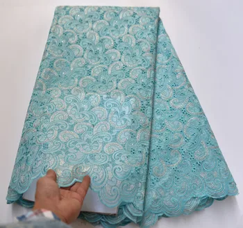 

Nigerian French Net Lace Fabric Embroidered African Tulle Lace Fabric High Quality Organza Dubai Guipure Mesh Lace 5 Yards T5-5G