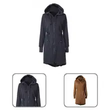 

Chic Women Hoodies Solid Color Trendy Loose Zippered Hoody Women Sweatshirt Hooded Sweatshirt