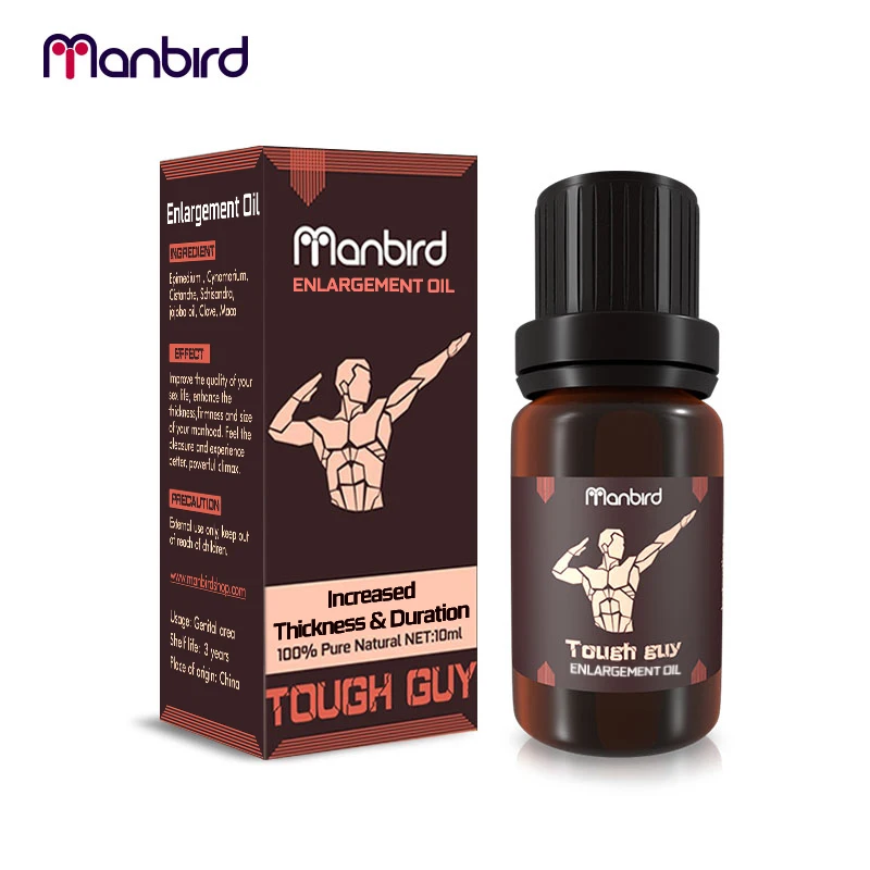 Manbird OIL Natural Plant Extracts Penis Enlargement Thickening Massage Oil 10ml