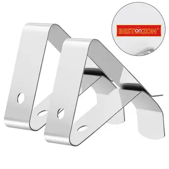 

BESTONZON Meat Thermometer Probe Clip Holder Stainless Steel Thermometer Holder for Temperature Readings of Smoker/Grill/Oven