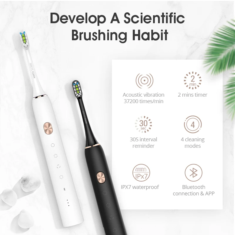 Xiaomi Mijia Toothbrush Soocas X3 X3s X3U Soocas Upgraded Electric Sonic Smart Bluetooth Waterproof Wireless Charge Mi Home APP Xiaomi Mijia Toothbrush Soocas X3 X3s X3U Soocas Upgraded Electric Sonic Smart Bluetooth Waterproof Wireless Charge Mi Home APP