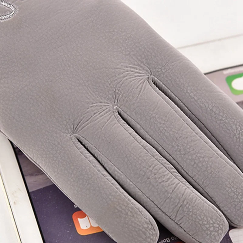 Новое поступление зимние перчатки для женщин сенсорный экран Водонепроницаемый Открытый кожа толстые теплые перчатки женские эластичные варежки
