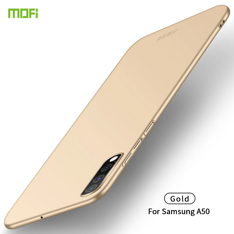 Золотой MOFi для samsung Galaxy A50 чехол для ПК жесткий защитный чехол для samsung S10 Plus A40 A20S A10S A70 A60 A50S S10 Lite - Цвет: Золотой